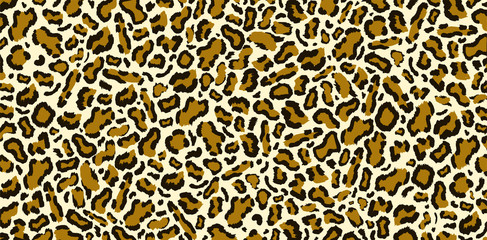 Leopard pattern design, trendy background. Leopard fur pattern seamless real hairy texture. Fashion, trend 2019