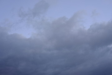 Beautiful evening sky with clouds