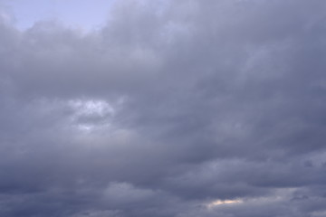 Beautiful evening sky with clouds