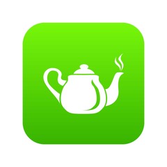 Porcelain teapot icon. Simple illustration of porcelain teapot vector icon for web