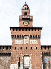 exterior Tower Torre del Filarete of Sforza Castle