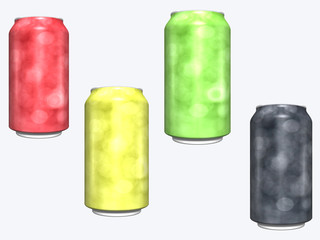 jars with lids isolated on white background