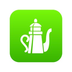 Tall teapot icon. Simple illustration of tall teapot vector icon for web