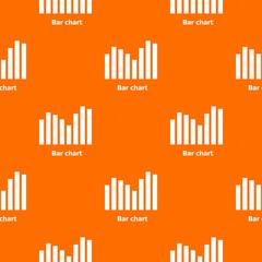 Bar chart pattern vector orange for any web design best