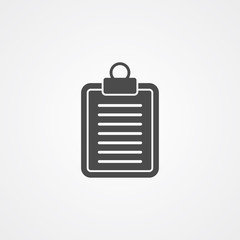 Clipboard vector icon sign symbol