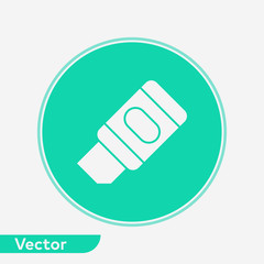 Eraser vector icon sign symbol