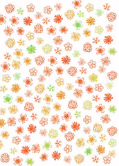 abstract flowers pattern