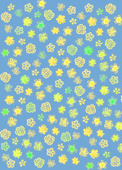 abstract flower pattern