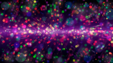 Colorful bright background illustration with bokeh effect.