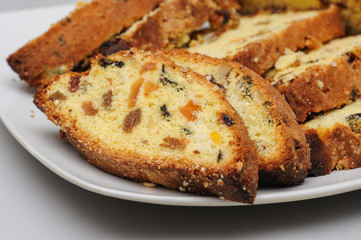 Healthy cookie with dry fruits. Macro shot of healthy cookie. Healthy food