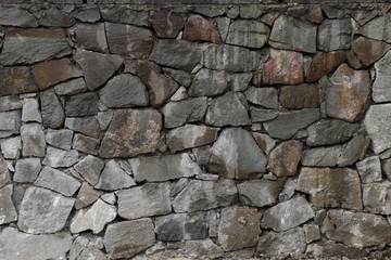 Stone wall texture.