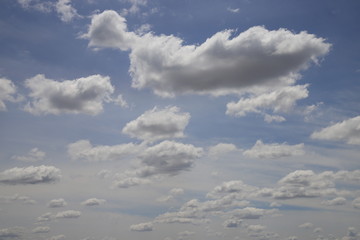 blue sky and clouds