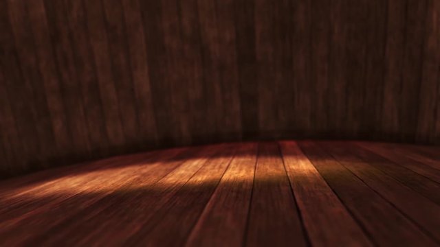 Wooden floor with motion camera Motion Graphics 3D Animation