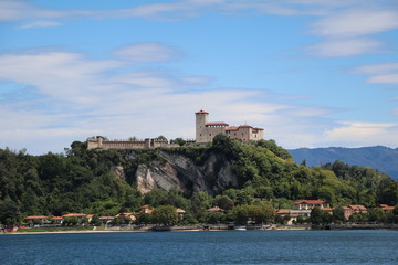 Fototapeta na wymiar Rocca d'Angera in Angera at Lake Maggiore, Italy