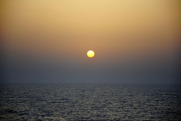 Sunset sea view