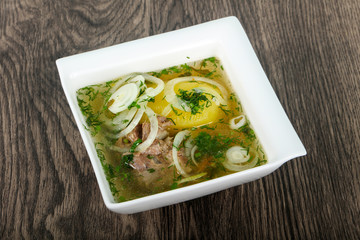 Caucasian meat soup - Hashlama