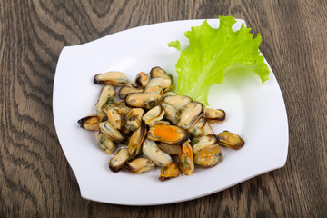 Pickled mussels