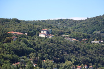 View to  Arona at Lake Maggiore, Italy
