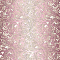 Abstract  seamless vector pattern. Vortex stripes pattern in delicate purple and pink colors. Wallpaper design, textiles, postal packaging. 