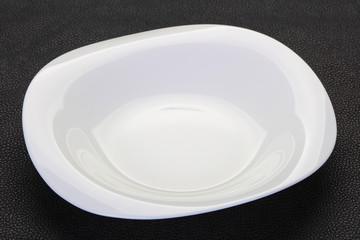 Empty white plate