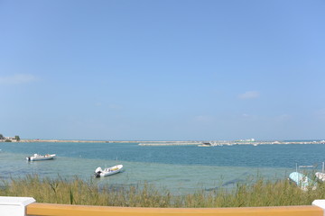 boats in Al Mirfa Harbour, Abu Dhabi