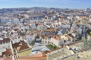 Fototapeta na wymiar A View of Lisbon, Portugal