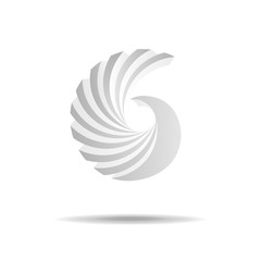 Abstract gradient logo. Origami logo. Vector illustration.