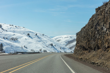 Road background in Oregon