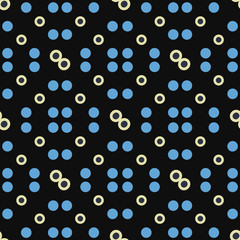 Vibrant dots seamless pattern