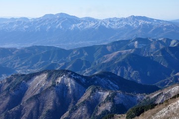 冬の箱根山展望