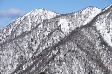雪景色の蛭ヶ岳