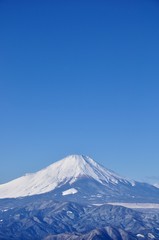 Fototapeta na wymiar 富士山の絶景にコピースペース