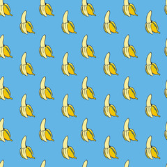 banana blue pattern