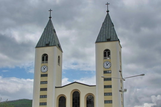 Church in Medjugorje in Bosnia and Herzegovina