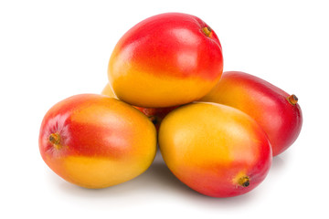 Mango fruit isolated on white background close-up