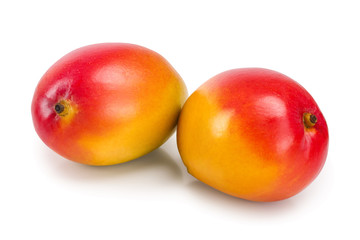 Mango fruit isolated on white background close-up
