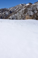 Obraz premium 厳冬期の丹沢山地