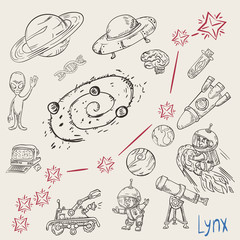 space coloring constellation_28_called with illustrations on science and science fiction themes