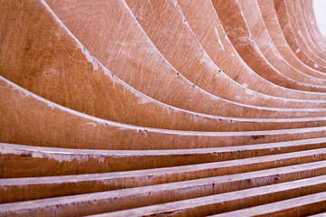 background of couple wooden panels with perspective. bench, concept