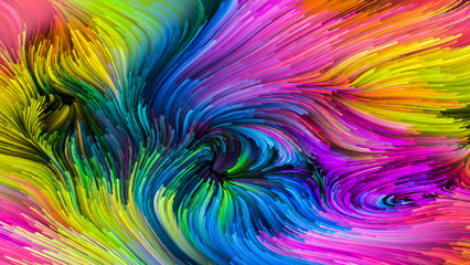 Energy of Colorful Paint