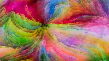 Foto auf Acrylglas Gemixte farben Colorful Paint Vision