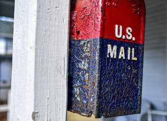 vintage weathered mailbox