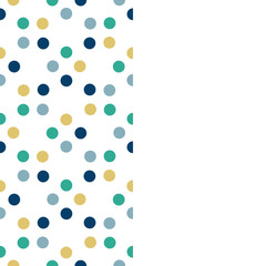 Card with circle pattern and empty space for your text.