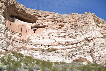 Camp Verde, AZ., U.S.A., Jan. 13, 2018. Arizona Montezuma Castle National Monument-winter slumber....