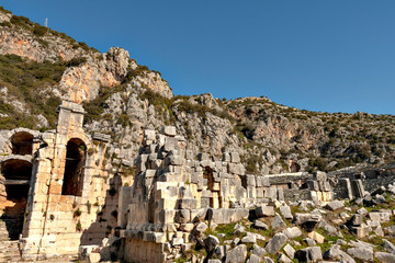 Fototapeta na wymiar Myra ruins in Antalya, Turkey