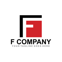 F letter logo design vector template