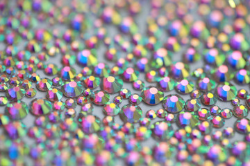 Precious sparkling colored rhinestones