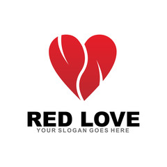 Love icon logo template