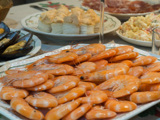 Family dinner plates