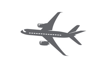 airliner in the sky. vector image for illustration